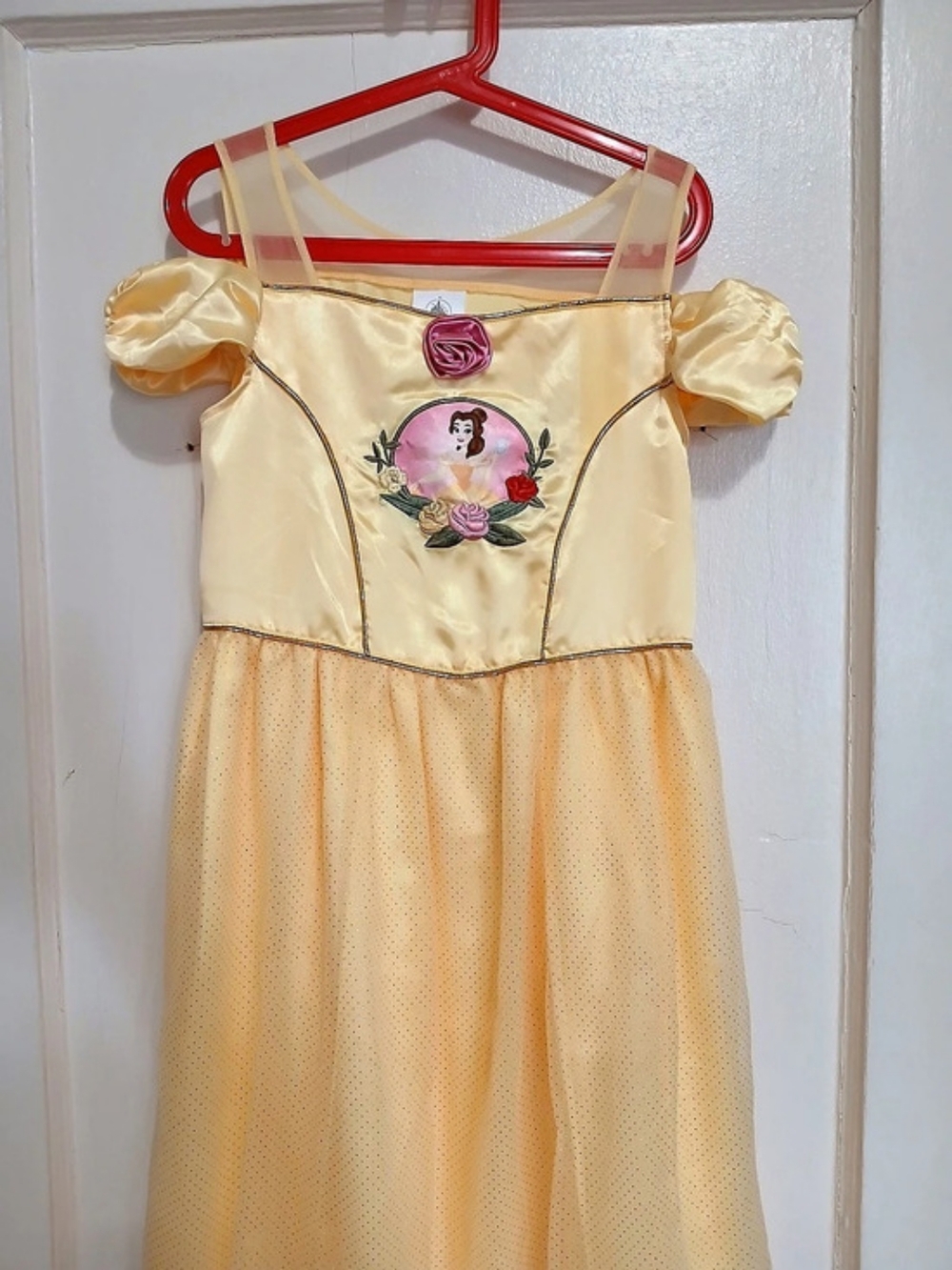 Disney Belle Deluxe Costume for Kids Girls Yellow Dress Size 9/10